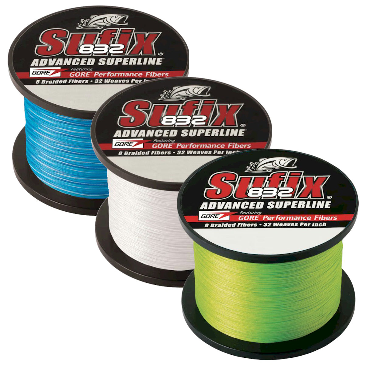 Sufix 832 Advanced Superline Tresse 137 M – Tresse 8 Fibres Dyneema + GORE Ultra-Résistante