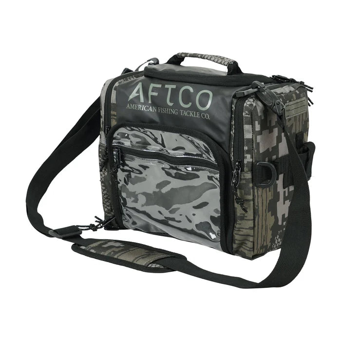 camouflage fishing tackle bag Aftco 35 Abu Garcia Max X 5
