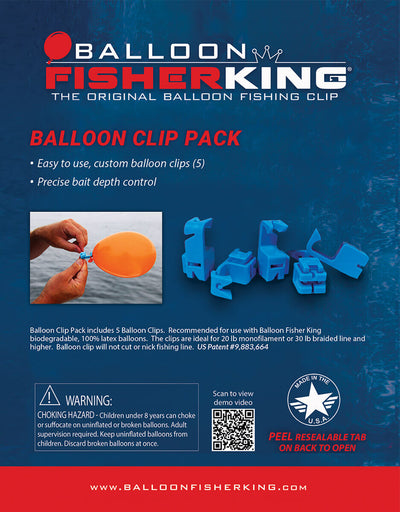 Balloon Fisher King Mono Clip Packs