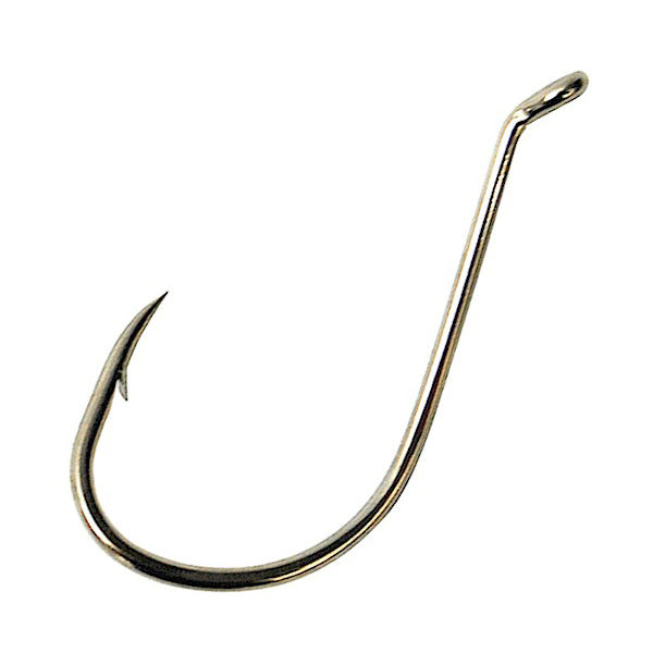 5.0 eagle claw fish hooks 226-5/0-5 Octopus Hook, Up Eye, Offset, Nickel 5/pk Perfect for catching bass BLACK WIDOW | DaiwaCarp ClamLock Size:7x4mm