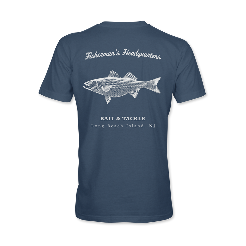 Fish Heads Striped Bass Comfort Colors T-Shirt