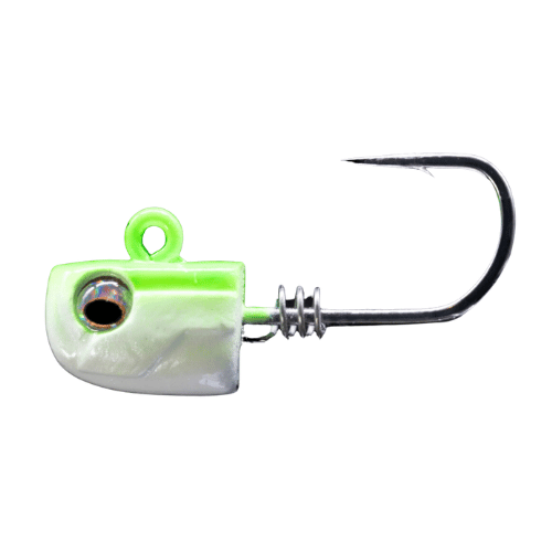 fish head lure NLBN 3" Jig Heads Limesider / 1oz