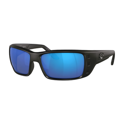 Costa Permit Polarized Sunglasses Blackout Frame Blue Mirror