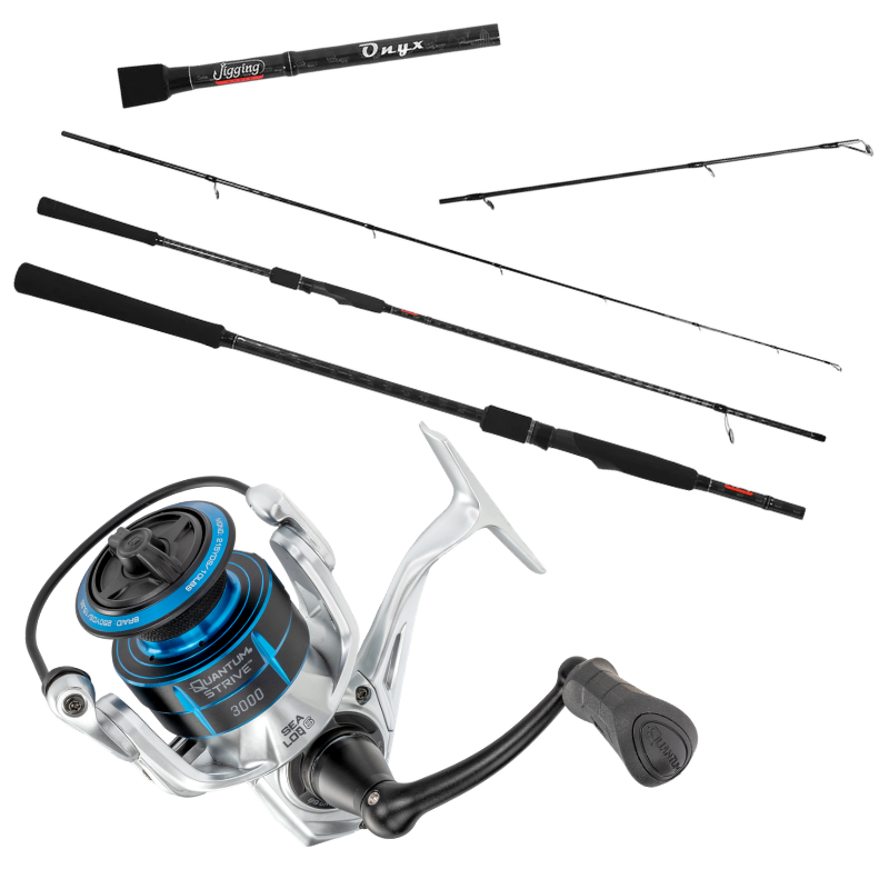 Quantum Strive SV3000 & Jigging World Onyx 8' Surf Spinning Combo – Fisherman's Headquarters