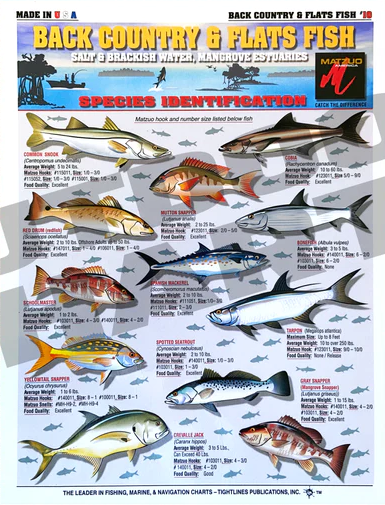 Tightlines Fish ID #10 Chart Back Country Flats – Fisherman's