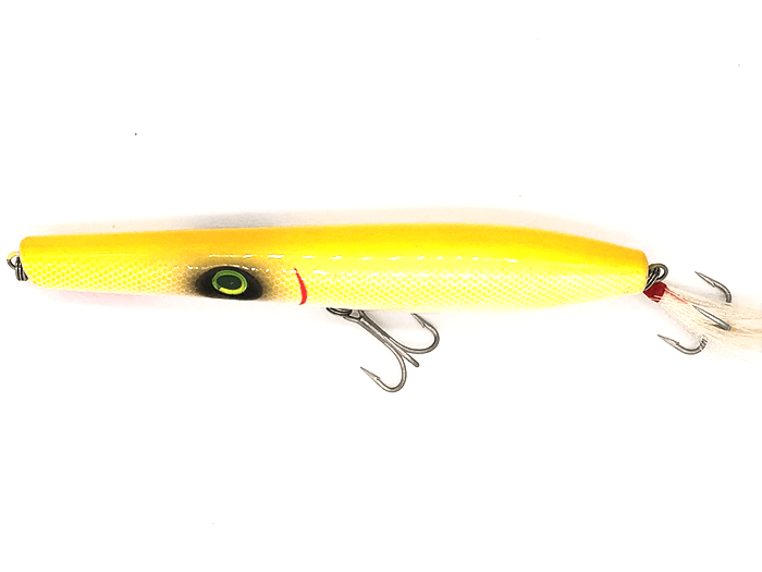 canvas pencil plug fishing lure Slow Sinking Popper Lures, as Hard Jerkbaits Crankbaits Plugs for Bass Salmon etc Freshwater Saltwater 39 : Sports & Outdoors The bright coloring is more likely to draw the attention of the fish Bone