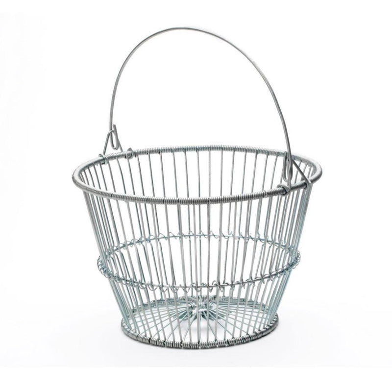 KB White Galvanized Wire Basket