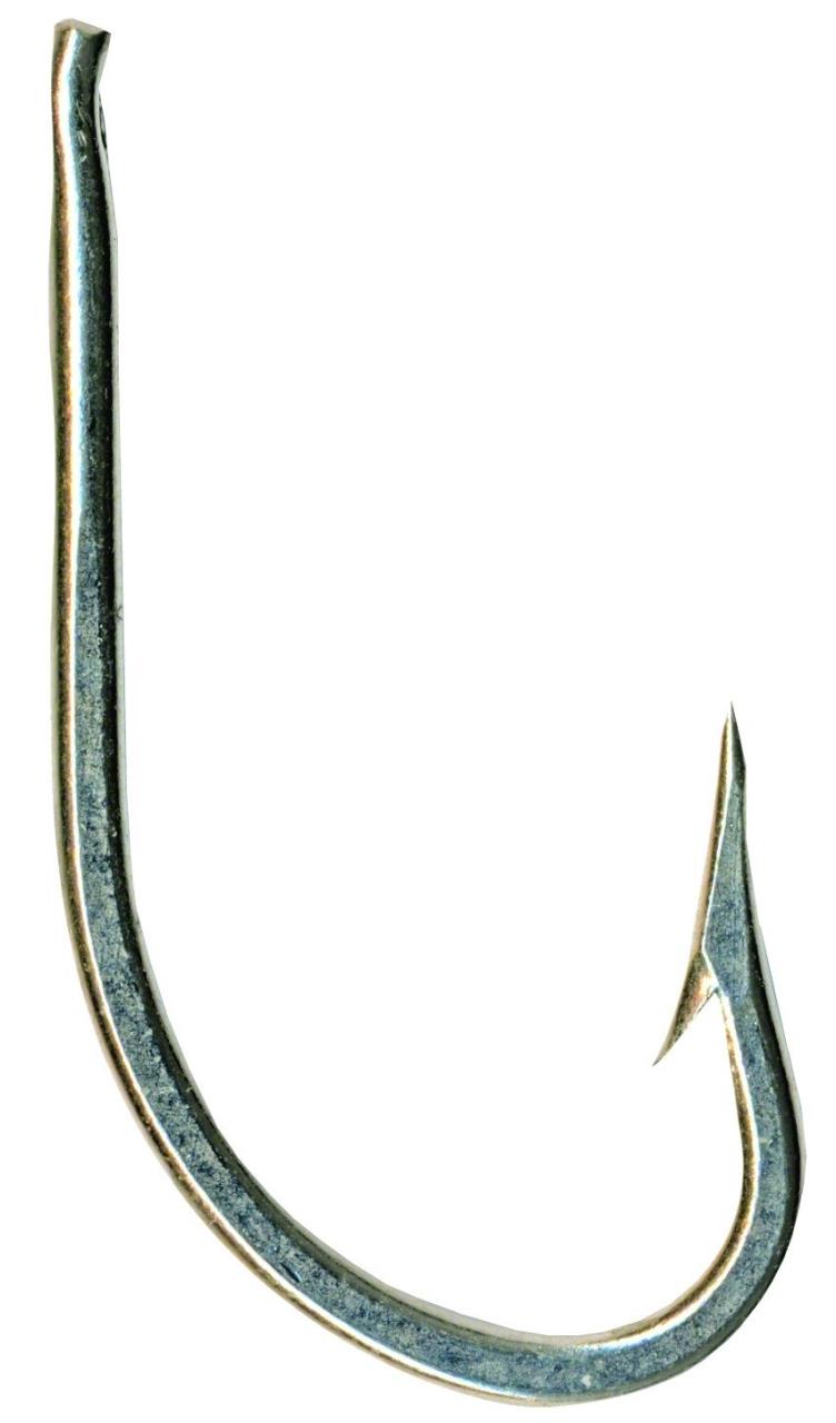 Mustad 3412-DT-8/0-5 O'Shaughnessy Needle Eye Fishing Hook - Forged Duratin Finish, Size 8/0