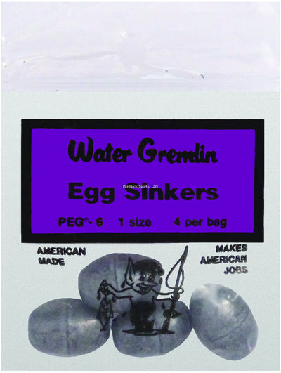 Water Gremlin PEG Egg Lead Sinker