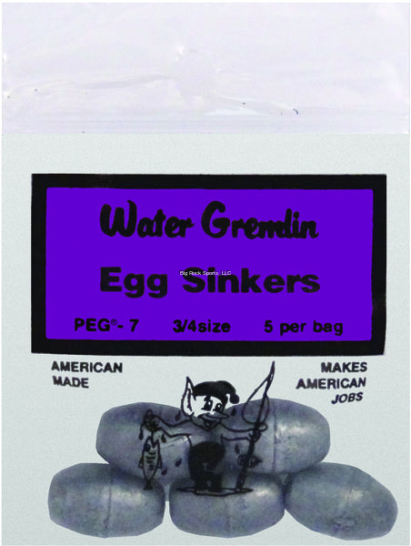 Water Gremlin PEG Egg Lead Sinker