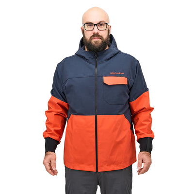 Grundens FishPicking Full Zip Jacket - Navy/Orange