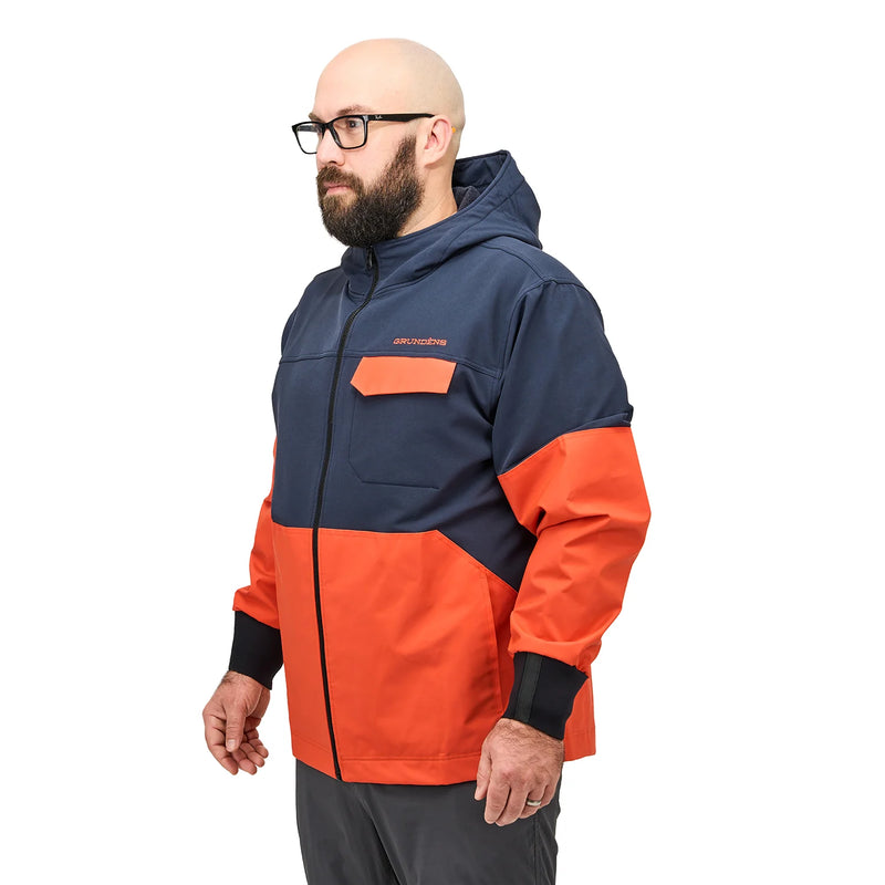 Grundens FishPicking Full Zip Jacket - Navy/Orange