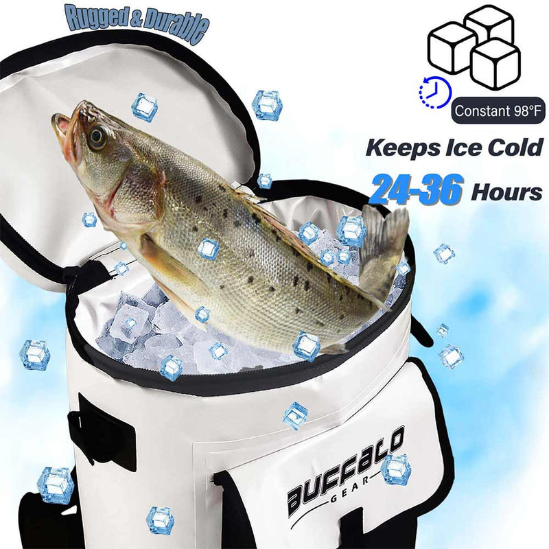 21QT Fish Cooler Backpack, Fish Kill Bag – Fisherman's Headquarters