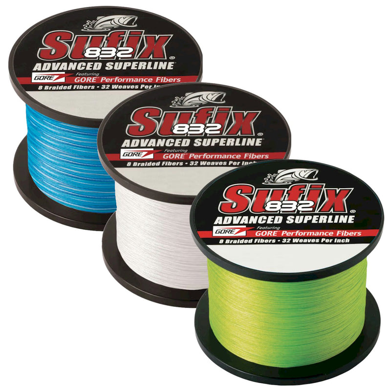 Sufix 832 Advanced Superline Braid - 40 Pounds 3500 Yards