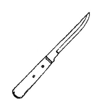 F.J. Neil 750 FILLET KNIFE 6"-WOOD HANDLE-SCALER EDGE