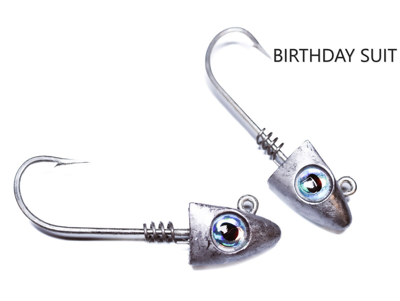 Joe Baggs Twisted Jig Heads Bare Lead / 4oz 2pk