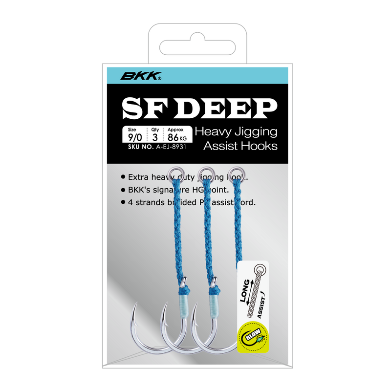 BKK SF Deep Long Heavy Jigging Assist Hooks