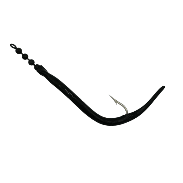 eel fishing hooks Bead Chain TER-4 Tube Eel Replacement Tubed Hook with a Bead Chain Lea –  Fisherman's Headquarters