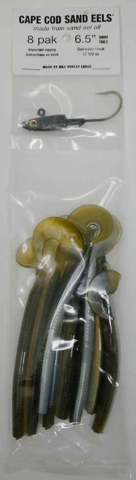 Bill Hurley 6.5" 1/2oz Unrigged 8pk Swimming Sandeel Olive