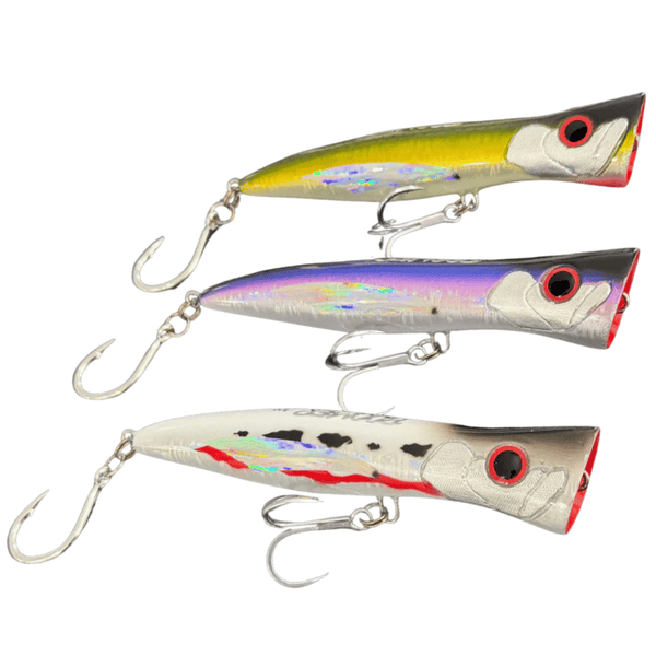 fishing dock bluefish snapper popper lure Bluewater Fishing Tackle Boomer Series Poppers – Fisherman's Headquarters