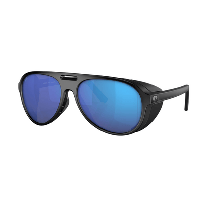 Costa Grand Catalina Polarized Sunglasses Blue Mirror Matte Black Frame