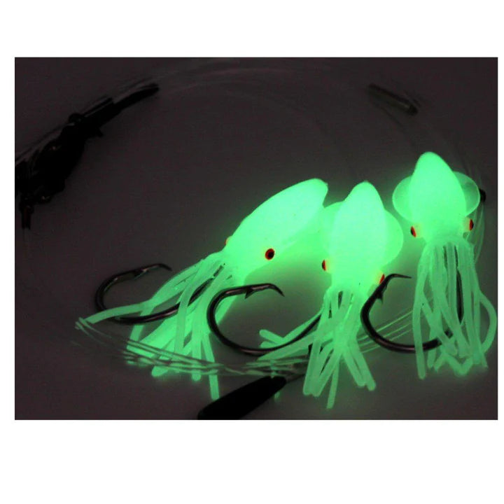 Tormenter Deep Drop Rig with Glow Squids