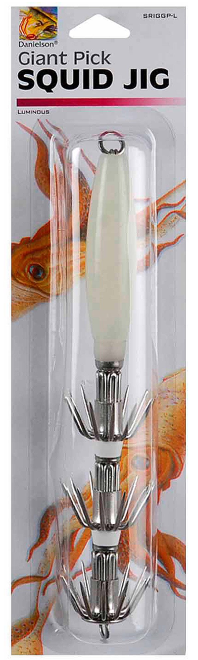 Danielson SRIGGP-L Squid Jig 6-1/2" Luminous