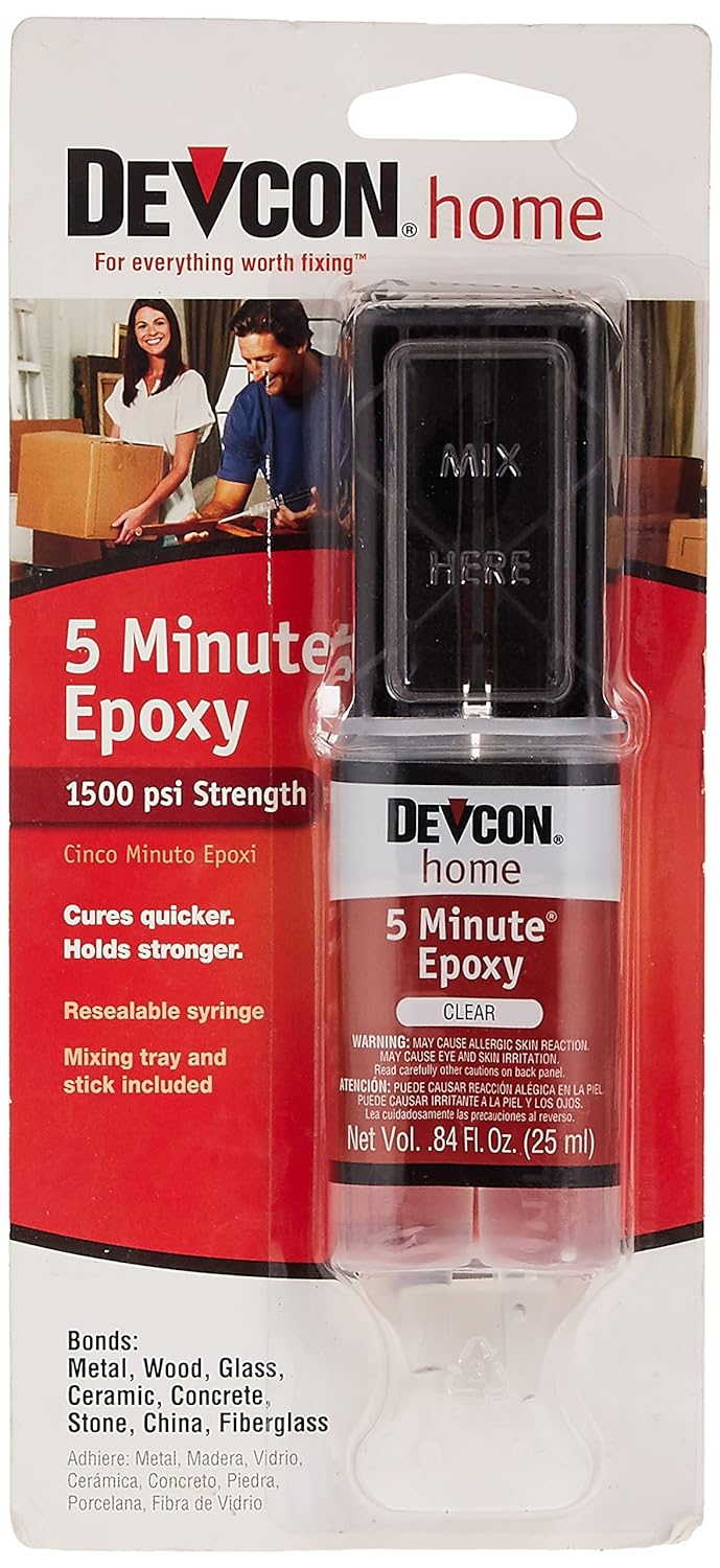 Devcon 20845 High Strength 5 Minute Epoxy Dual Syringe 0.84oz