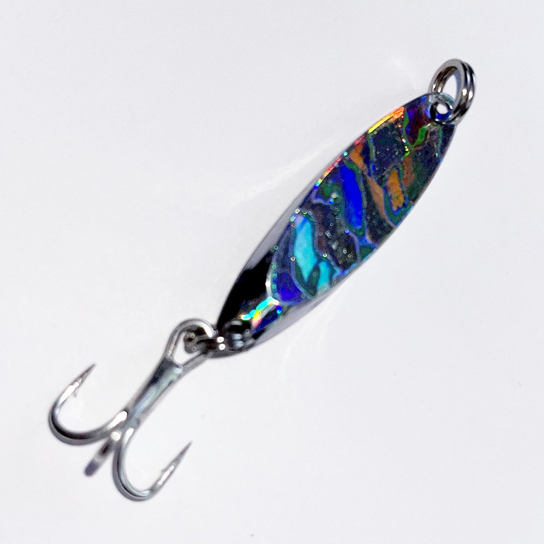 blue dolphin fishing lure Snapper Zapper Lures 1/8oz Pearlescent Holo with Treble Fully rigged Dolphin slayer BAR BOTTOM:0 degrees GARENDE Fly Fishing Reel braid fishing line