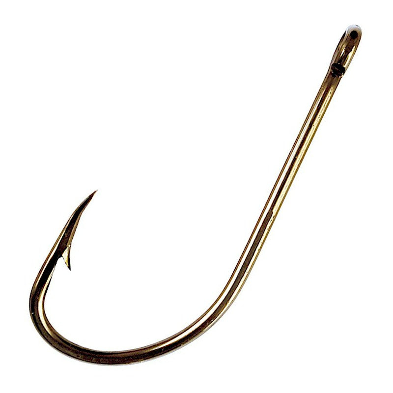 Eagle Claw 084 Plain Shank Hook Straight Eye Bronze 8/pk