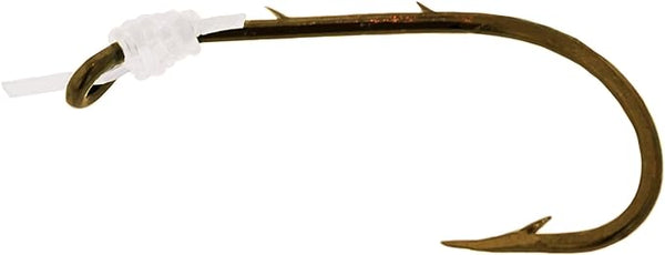 Eagle Claw Snelled Baitholder Hooks Bronze #4 6 Per Pack