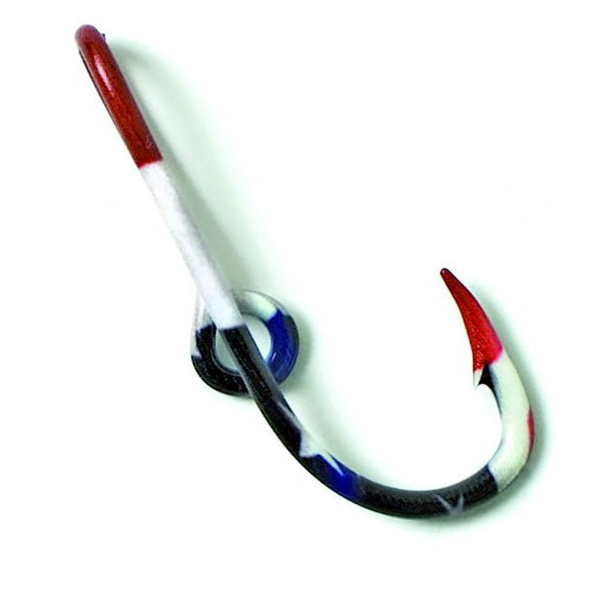 Eagle Claw 155AH-FLAG Graphix Edition Hat/Tie Clasp Hook, American Flag, 1/pk