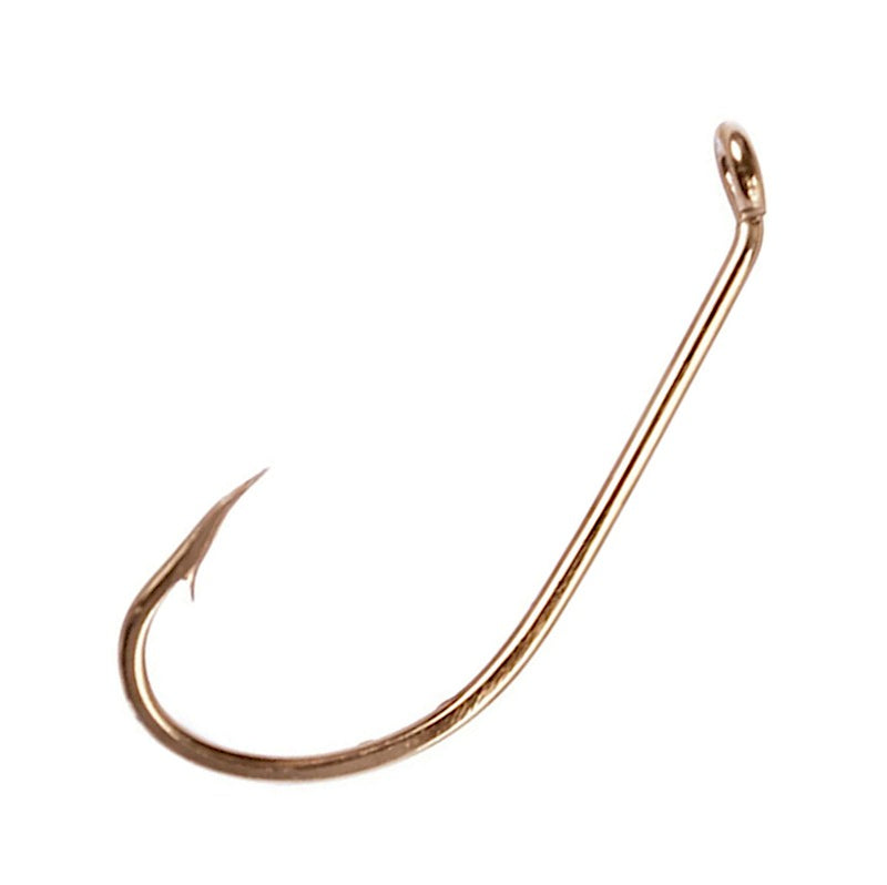 Eagle Claw 178 Plain Shank Hook Down Eye Gold