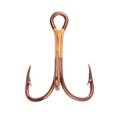 Eagle Claw 374AH-8 2X Strong Treble Hook Bronze 5/Pk