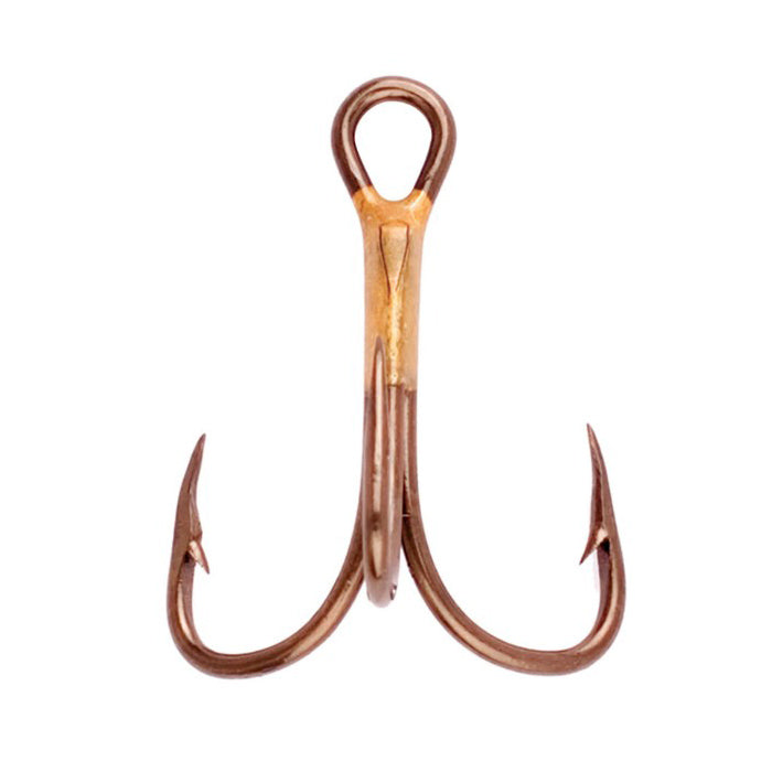 Eagle Claw 374AH-8 2X Strong Treble Hook Bronze 5/Pk