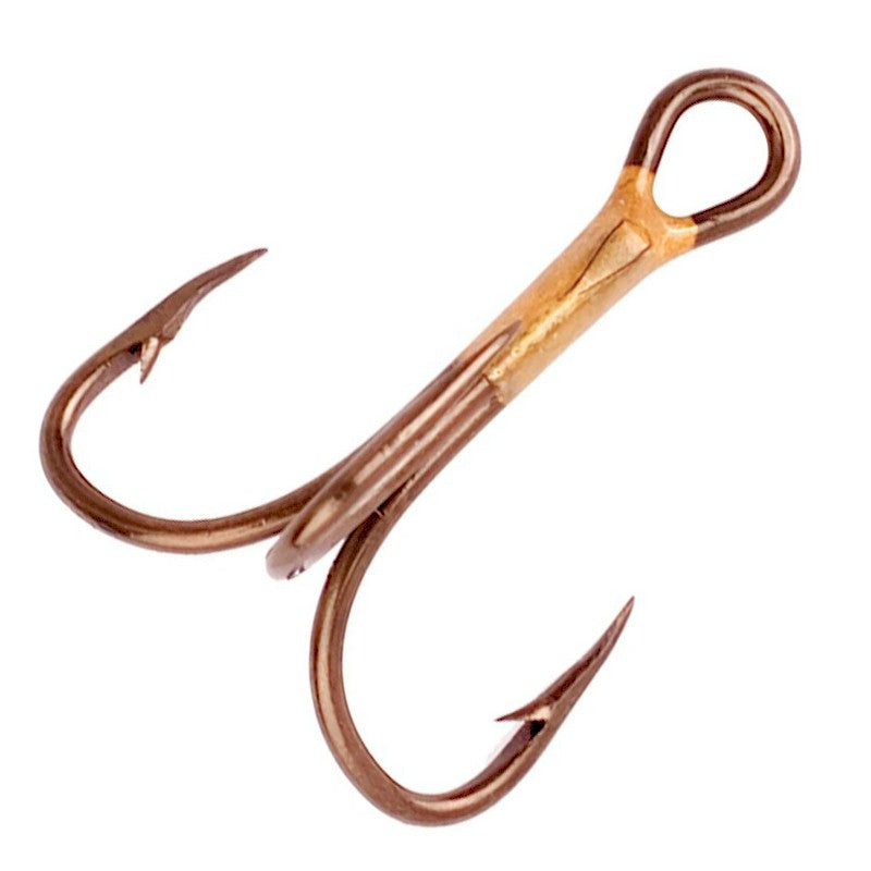 Eagle Claw 374AH-8 2X Strong Treble Hook Bronze 5/Pk