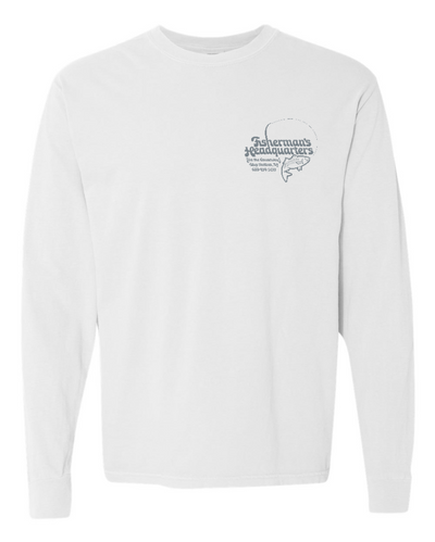 Fish Heads One Last Cast Comfort Colors Long Sleeve Shirt