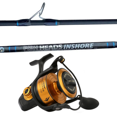 Fish Heads 7' Med Inshore Rod & Battle 3000 DX Combo – Fisherman's  Headquarters