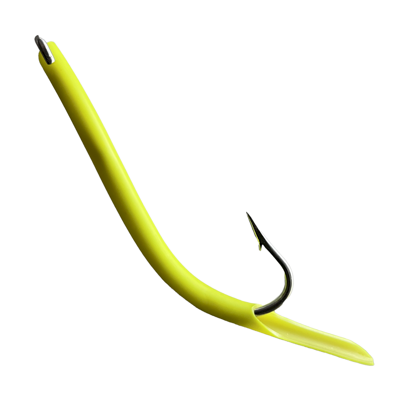 Tubed Limerick Open Eye Replacement Hooks 6/0 / Flo Yellow Tubed Limerick Open Eye Replacement Hooks 6/0 / Flo Yellow