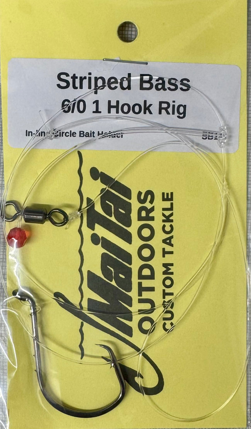 MaiTai Single Drop Striped Bass Rigs