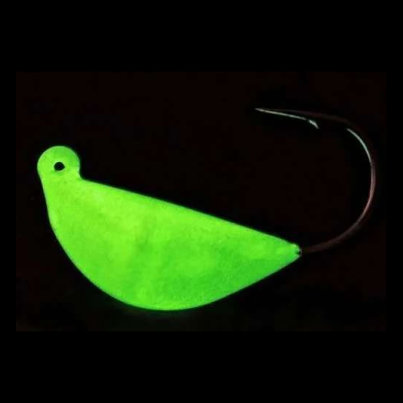dark sweeper fishing lure Bottom Sweeper Jigs Glow / 1/2 oz 1/0 hook (2 pack)