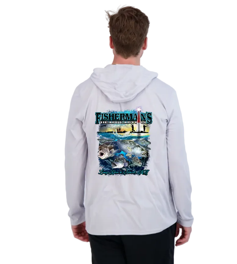 Fish Heads LBI Medley Performance Long Sleeve Hoodie – Fisherman's