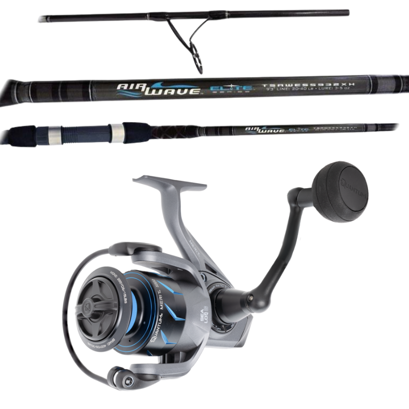 Quantum Merit 5000/Tsunami Airwave Elite Surf Rod 9&