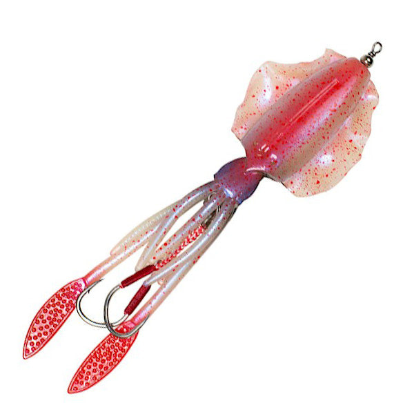 Lunkerhunt MPRS 5.25" Mantle Pre-Rigged Squid 3/0 anodized circle hooks, 1.5oz