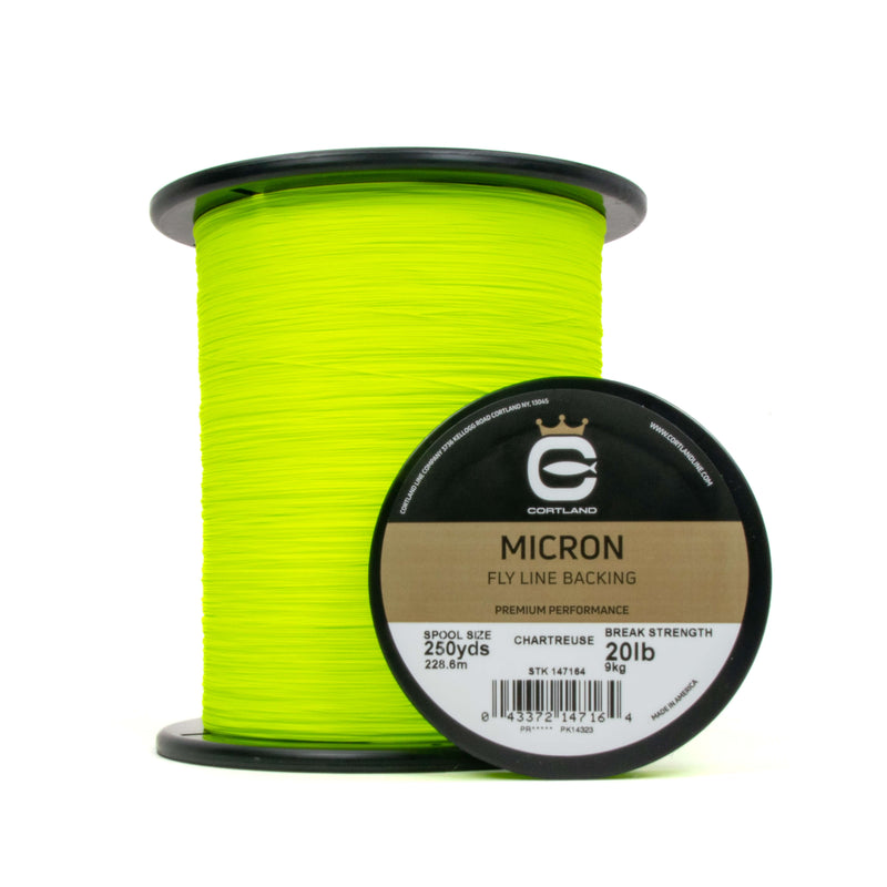 Cortland Micron Fly Line Backing - Chartreuse