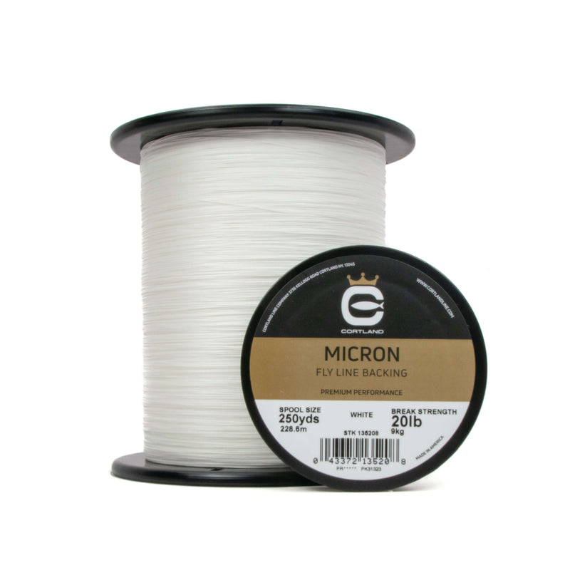 Cortland Micron Fly Line Backing - White