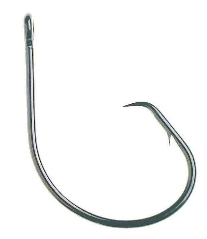 Mustad 39944-BN 8/0 50pk In-line Demon Circle Hooks - Lot of 2 Packs