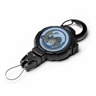 Boomerang Retractable Gear Tether with Fisherman's Headquarters Logo