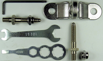 Penn Part 033C130ST Sku#1182777 Metal Clamp, Studs, Nuts and Wrenches