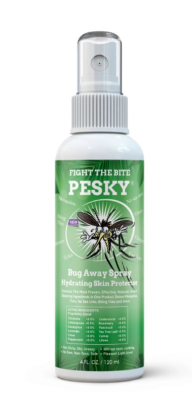 Pesky Bugaway Before and After Bug Repellent Products
